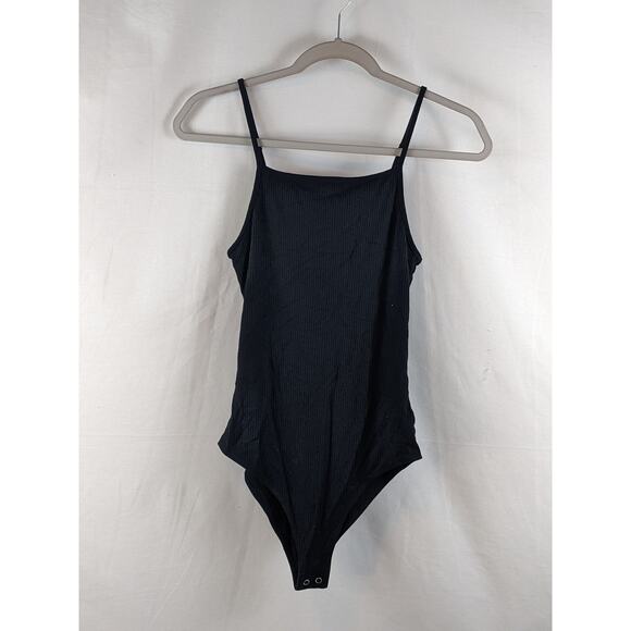 Bodysuit‎ Spaghetti Strap Wild Fable Black S Sleeveless Casual Square Neck Layer - Picture 6 of 7